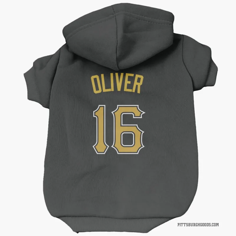 Al Oliver  Black Pittsburgh Pirates  Cat & Dog Pet Hoodie