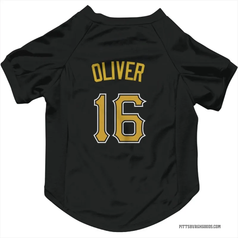 Al Oliver  Black Pittsburgh Pirates  Cat & Dog Pet Jersey