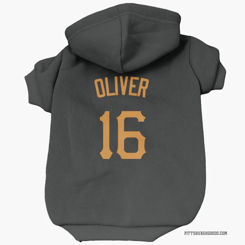 Al Oliver  Gold Pittsburgh Pirates   Black  Cat & Dog Pet Hoodie