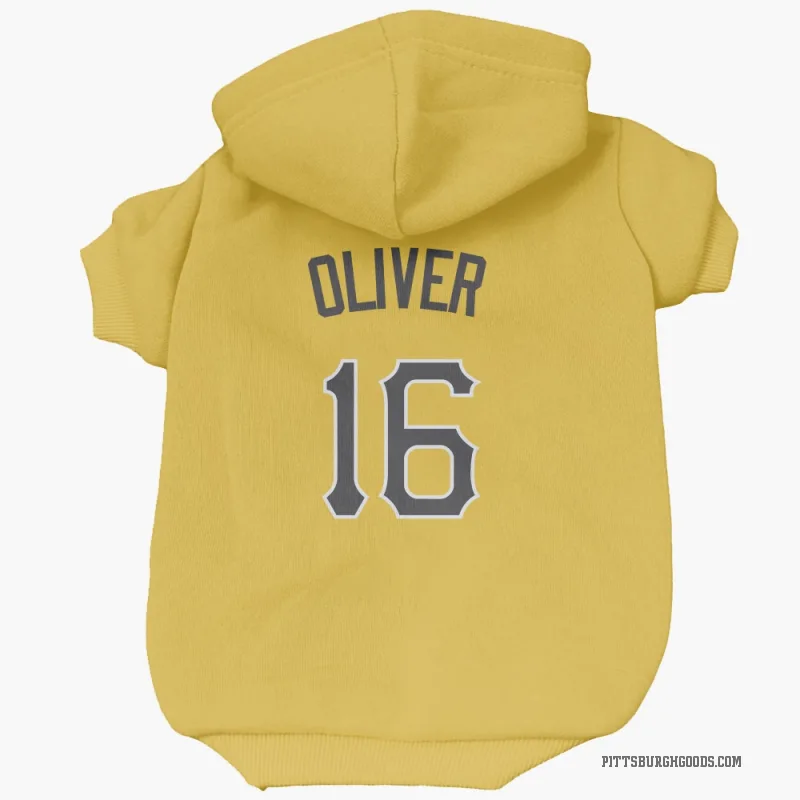 Al Oliver  Gold Pittsburgh Pirates  Cat & Dog Pet Hoodie