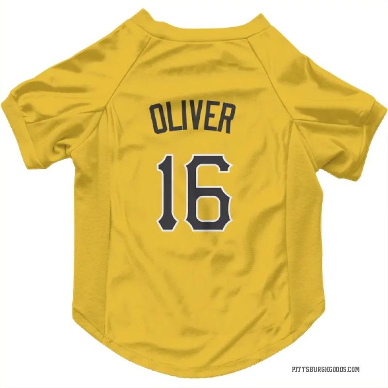 Al Oliver  Gold Pittsburgh Pirates  Cat & Dog Pet Jersey