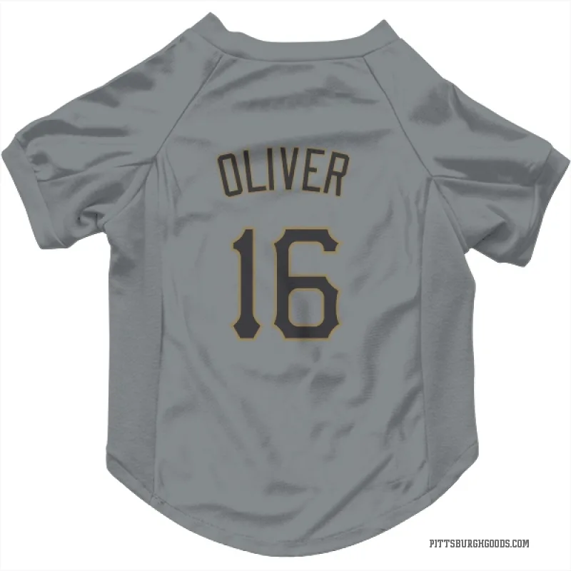 Al Oliver  Gray Pittsburgh Pirates  Cat & Dog Pet Jersey