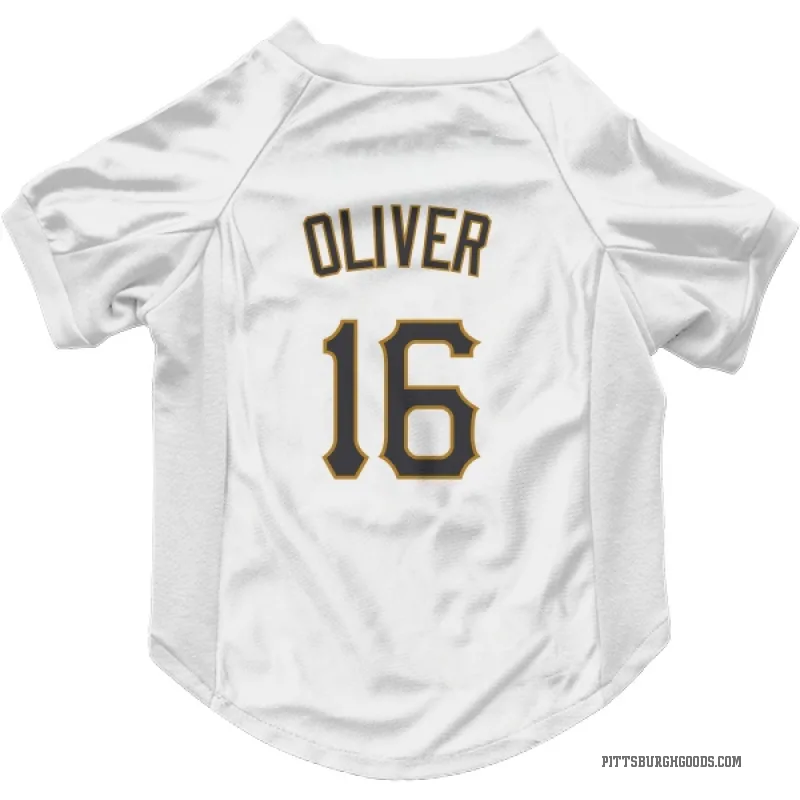 Al Oliver  White Pittsburgh Pirates  Cat & Dog Pet Jersey