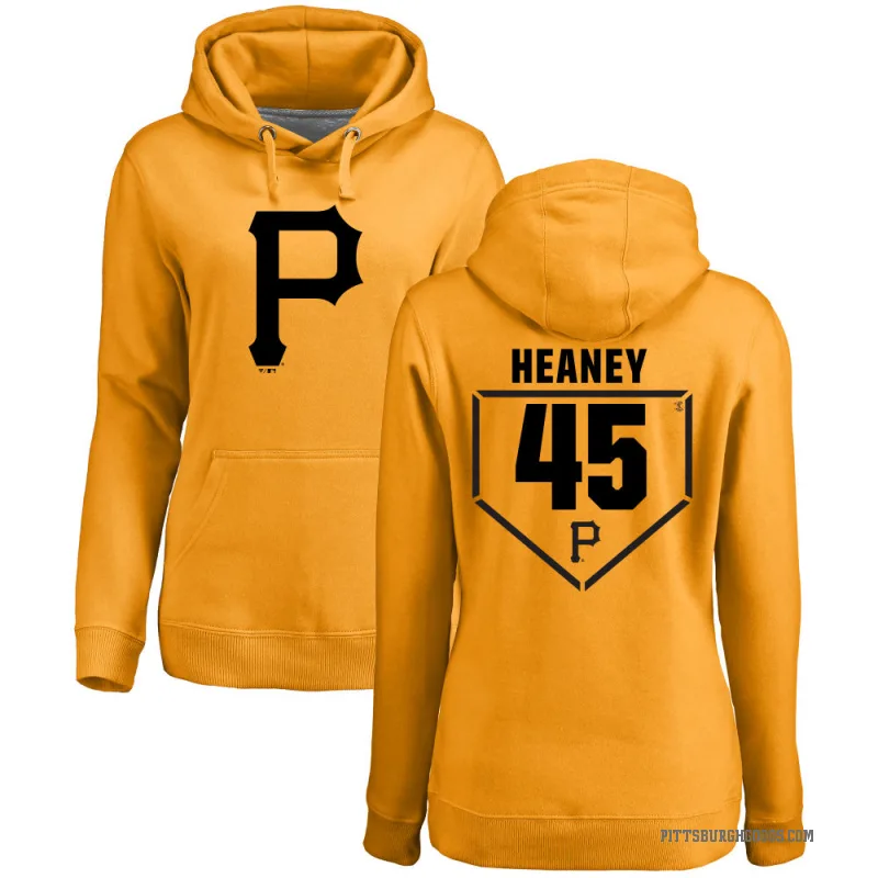 Andrew Heaney Women's Gold Pittsburgh Pirates Branded RBI Pullover Hoodie -