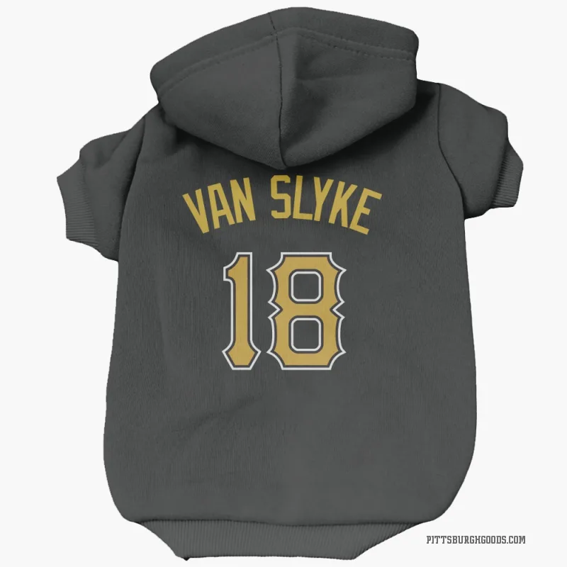 Andy Van Slyke  Black Pittsburgh Pirates  Cat & Dog Pet Hoodie