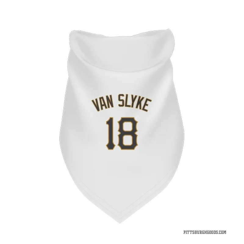 Andy Van Slyke  White Pittsburgh Pirates  Cat & Dog Pet Bandana