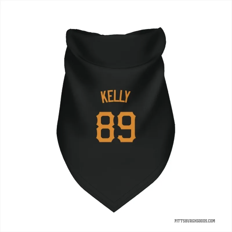 Antwone Kelly  Gold Pittsburgh Pirates   Black  Cat & Dog Pet Bandana