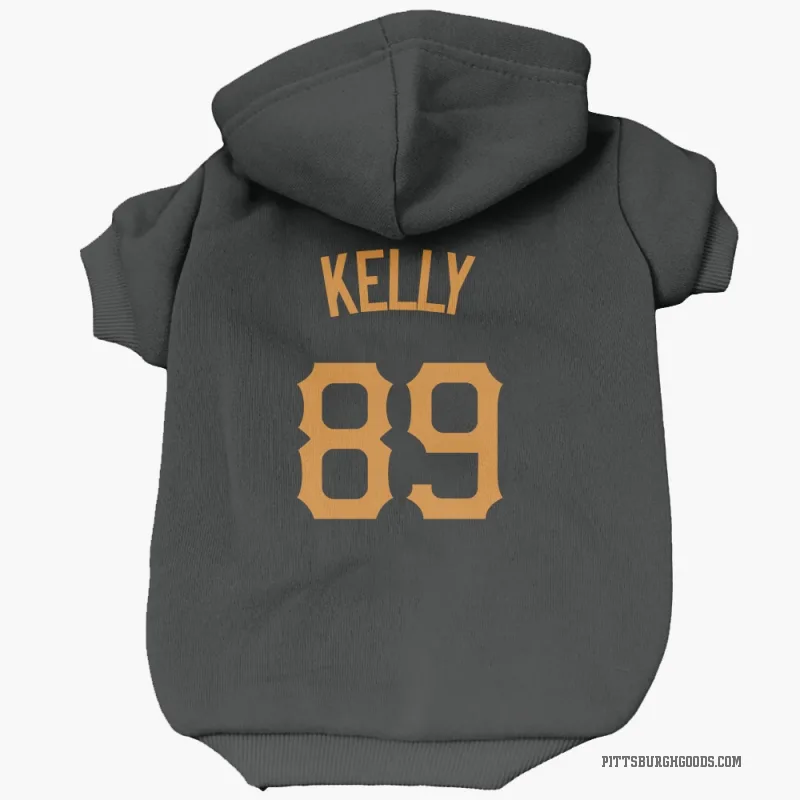Antwone Kelly  Gold Pittsburgh Pirates   Black  Cat & Dog Pet Hoodie