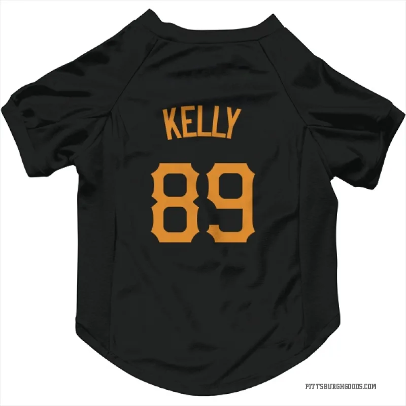 Antwone Kelly  Gold Pittsburgh Pirates   Black  Cat & Dog Pet Jersey