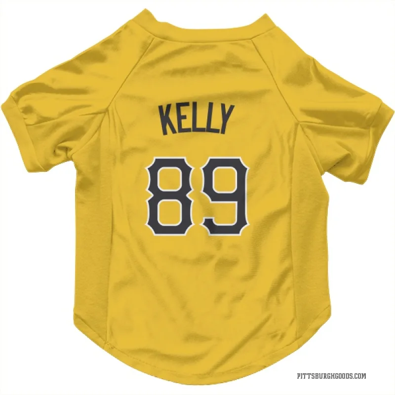 Antwone Kelly  Gold Pittsburgh Pirates  Cat & Dog Pet Jersey