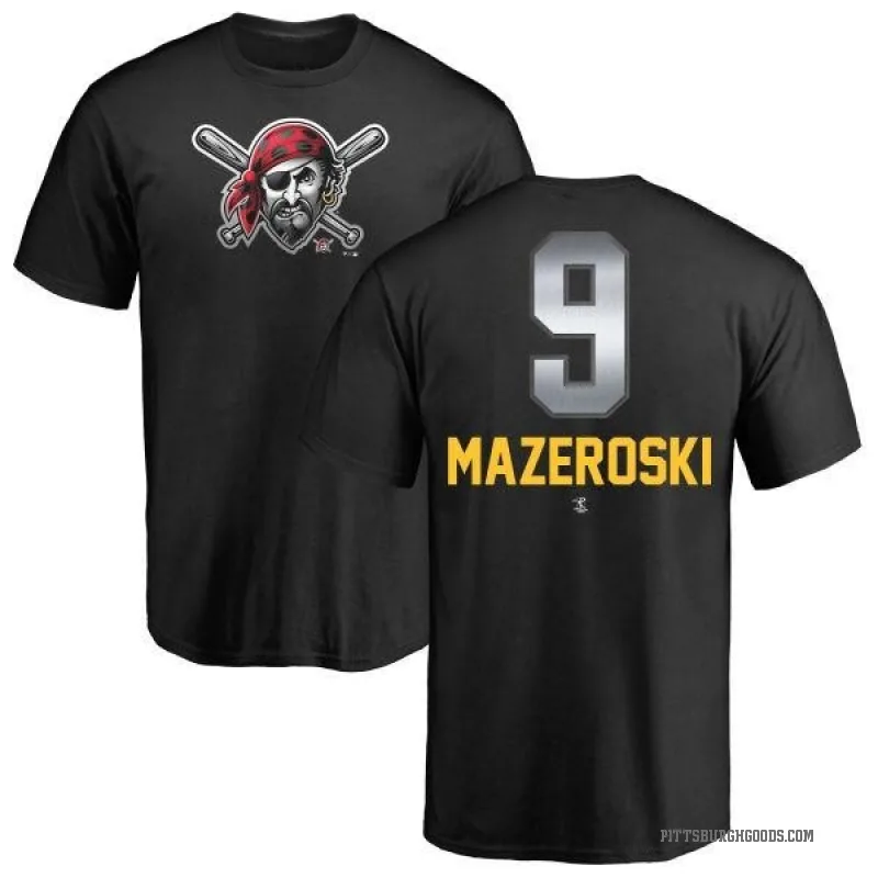 Bill Mazeroski Youth Black Pittsburgh Pirates Midnight Mascot T-Shirt -