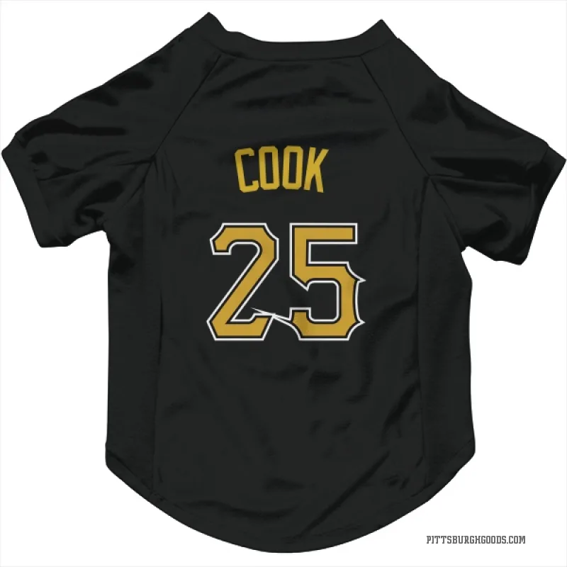 Billy Cook  Black Pittsburgh Pirates  Cat & Dog Pet Jersey