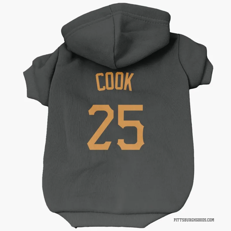 Billy Cook  Gold Pittsburgh Pirates   Black  Cat & Dog Pet Hoodie