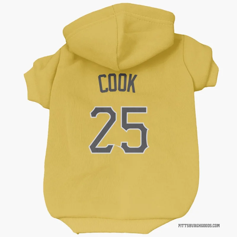 Billy Cook  Gold Pittsburgh Pirates  Cat & Dog Pet Hoodie