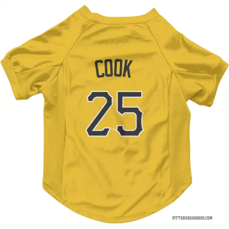 Billy Cook  Gold Pittsburgh Pirates  Cat & Dog Pet Jersey