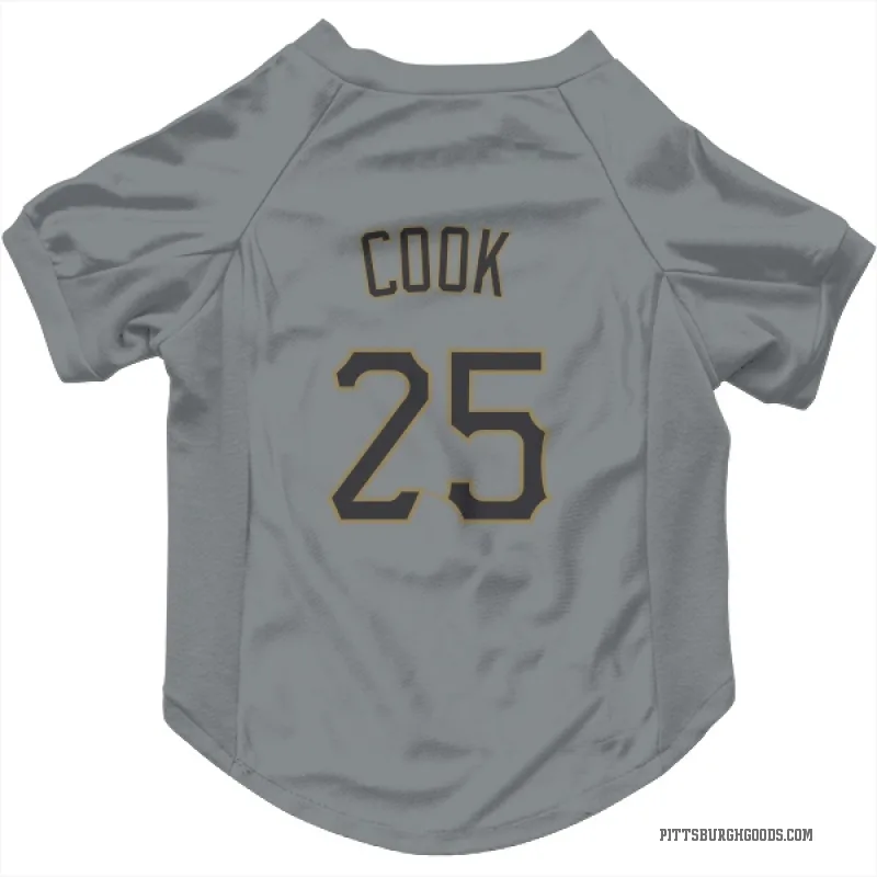 Billy Cook  Gray Pittsburgh Pirates  Cat & Dog Pet Jersey