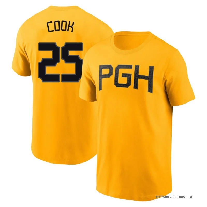 Billy Cook Men's Gold Pittsburgh Pirates 2023 City Connect T-Shirt