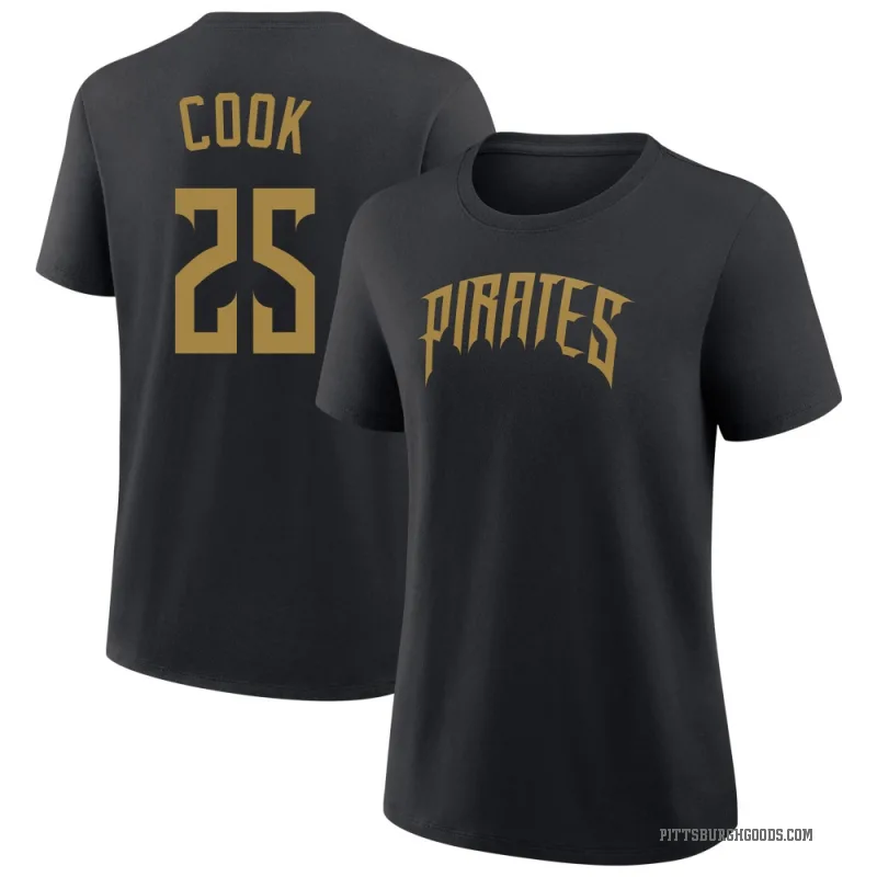 Billy Cook Women's Black Pittsburgh Pirates 2026 City Connect T-Shirt