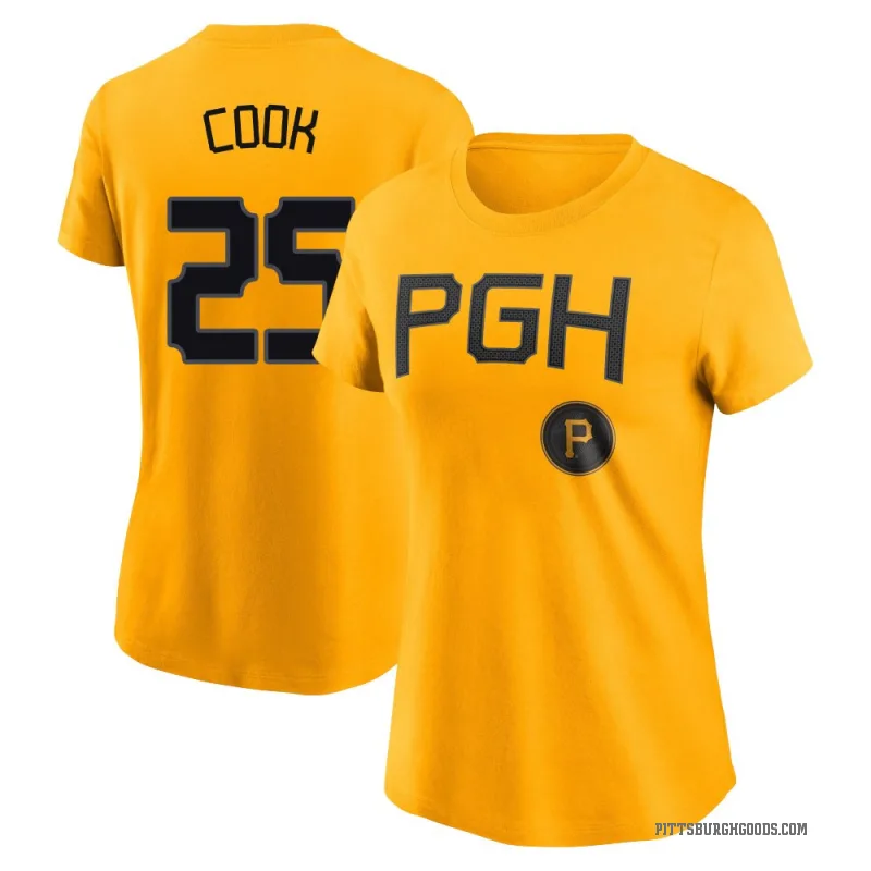 Billy Cook Women's Gold Pittsburgh Pirates 2023 City Connect T-Shirt