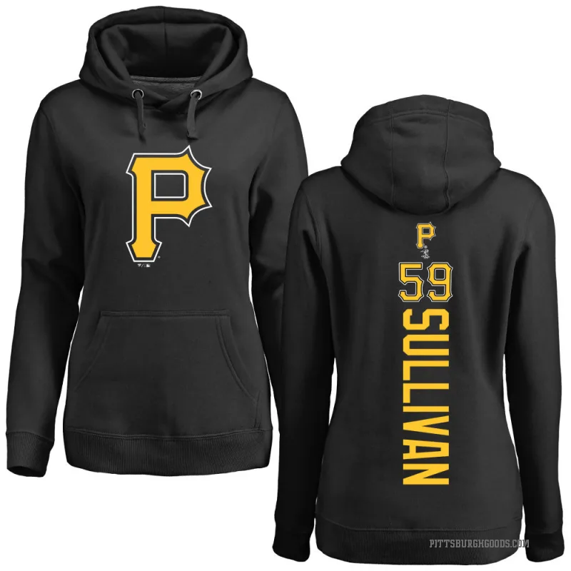 Brett Sullivan Women's Black Pittsburgh Pirates Backer Pullover Hoodie
