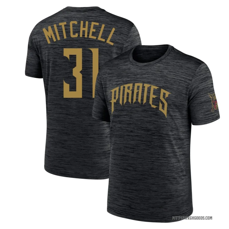 Cal Mitchell Men's Black Pittsburgh Pirates 2026 City Connect Game Day Velocity T-Shirt