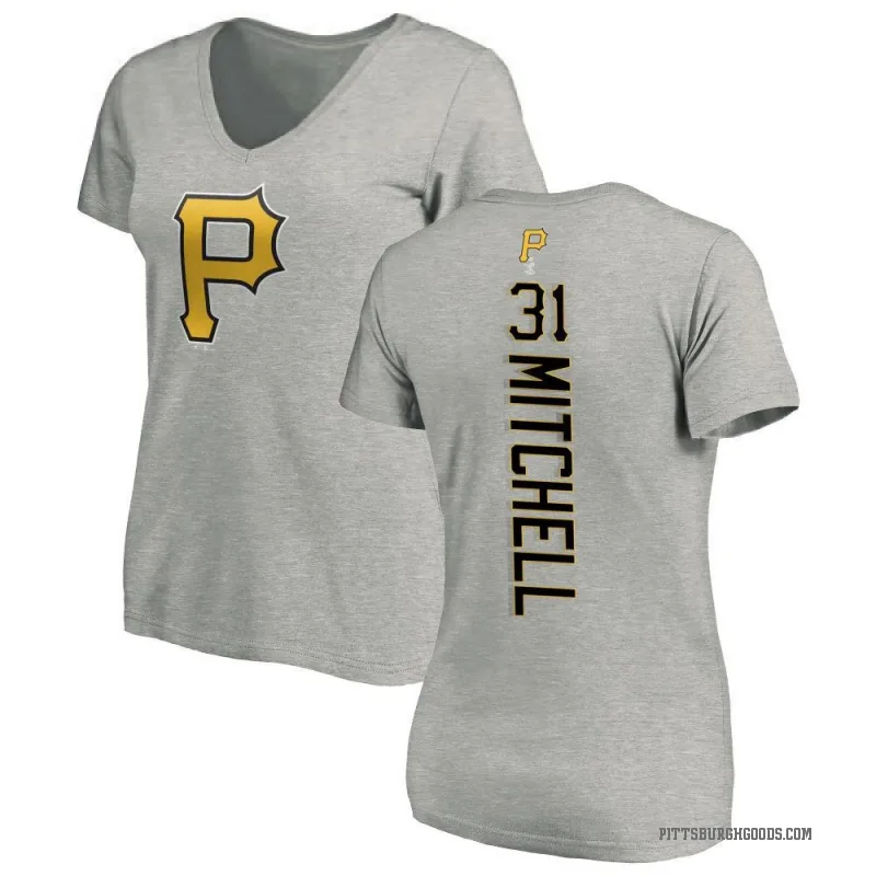 Cal Mitchell Women's Ash Pittsburgh Pirates Backer Slim Fit T-Shirt -