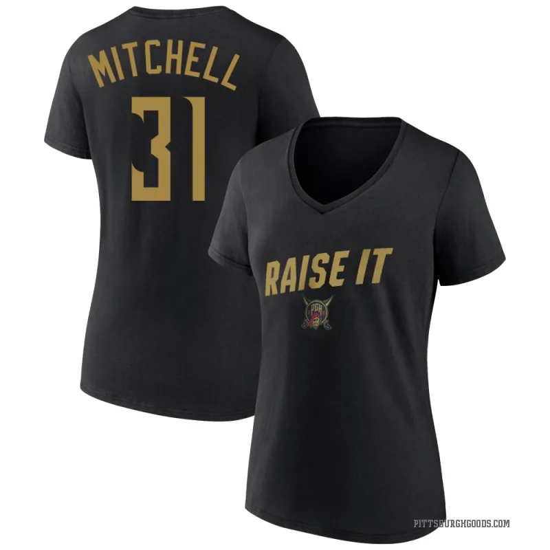 Cal Mitchell Women's Black Pittsburgh Pirates 2026 City Connect Team Phrase Script T-Shirt