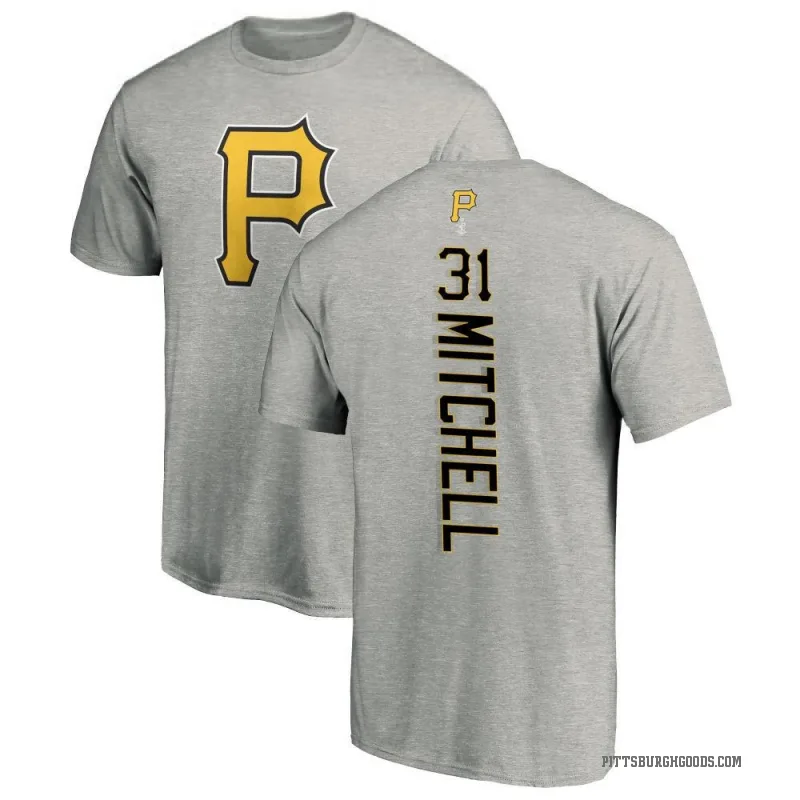 Cal Mitchell Youth Ash Pittsburgh Pirates Backer T-Shirt -