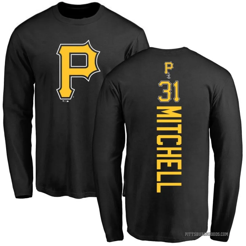 Cal Mitchell Youth Black Pittsburgh Pirates Backer Long Sleeve T-Shirt -
