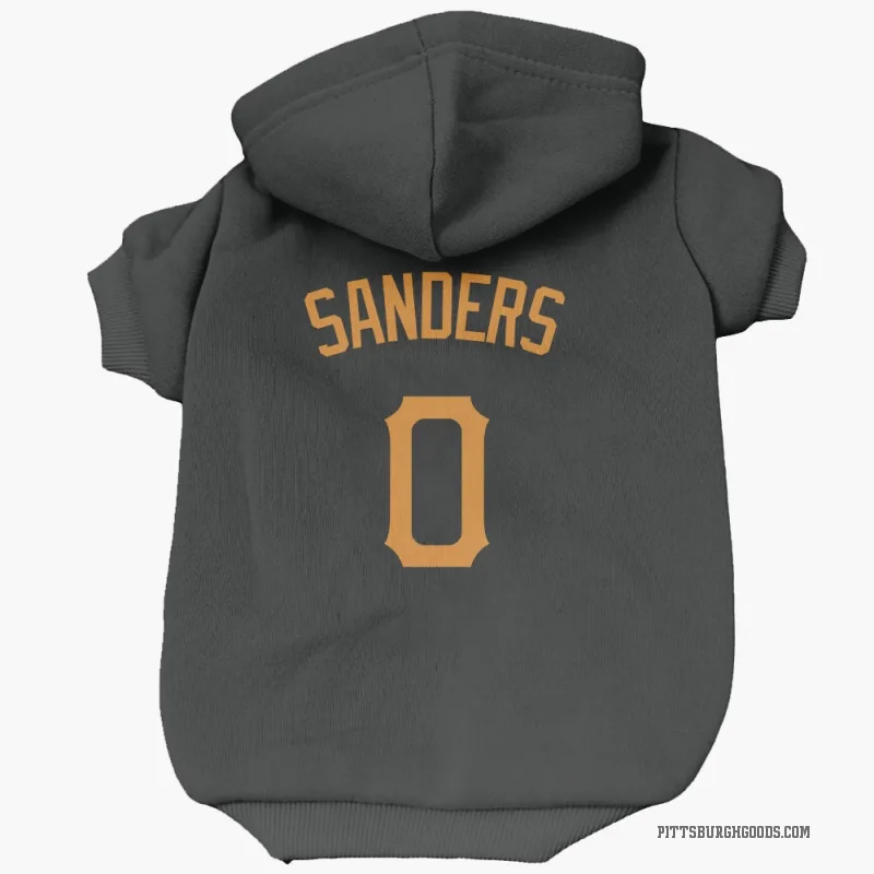 Camden Sanders  Gold Pittsburgh Pirates   Black  Cat & Dog Pet Hoodie