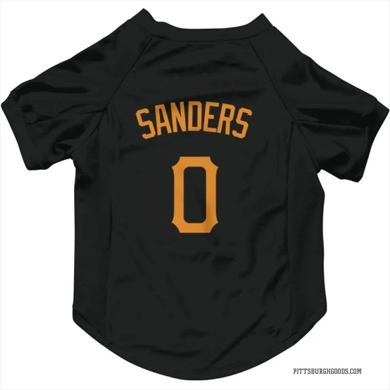 Camden Sanders  Gold Pittsburgh Pirates   Black  Cat & Dog Pet Jersey