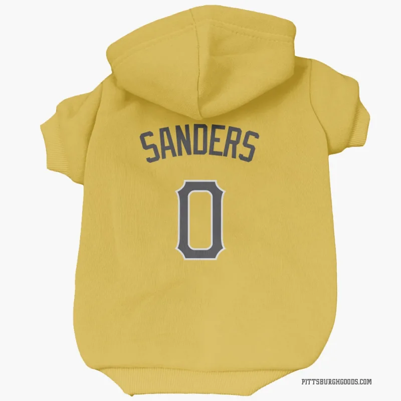 Camden Sanders  Gold Pittsburgh Pirates  Cat & Dog Pet Hoodie
