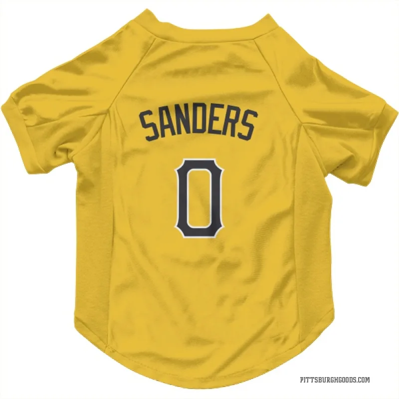 Camden Sanders  Gold Pittsburgh Pirates  Cat & Dog Pet Jersey