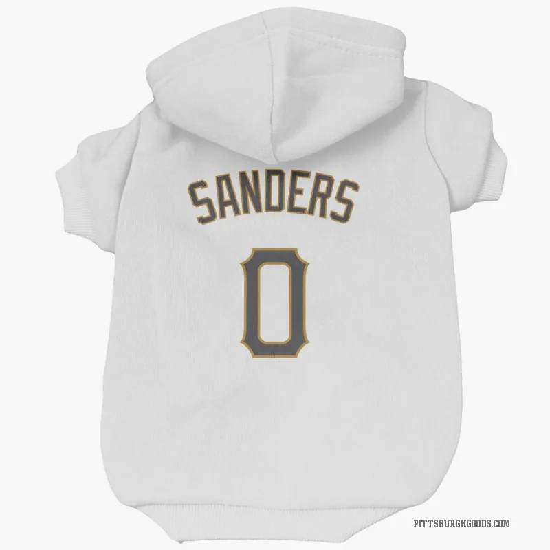 Camden Sanders  White Pittsburgh Pirates  Cat & Dog Pet Hoodie