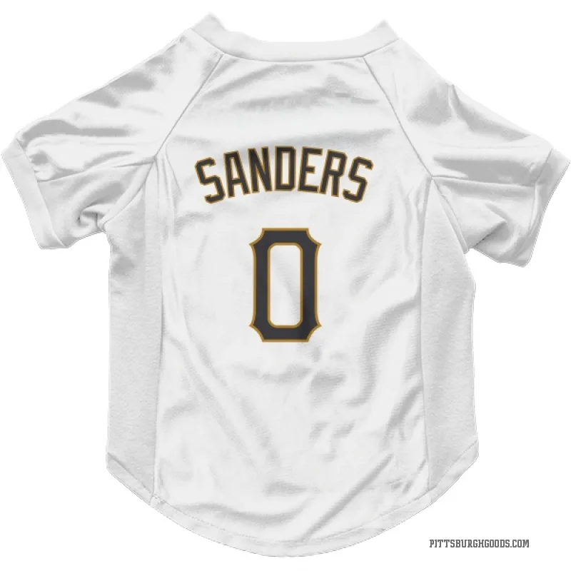 Camden Sanders  White Pittsburgh Pirates  Cat & Dog Pet Jersey