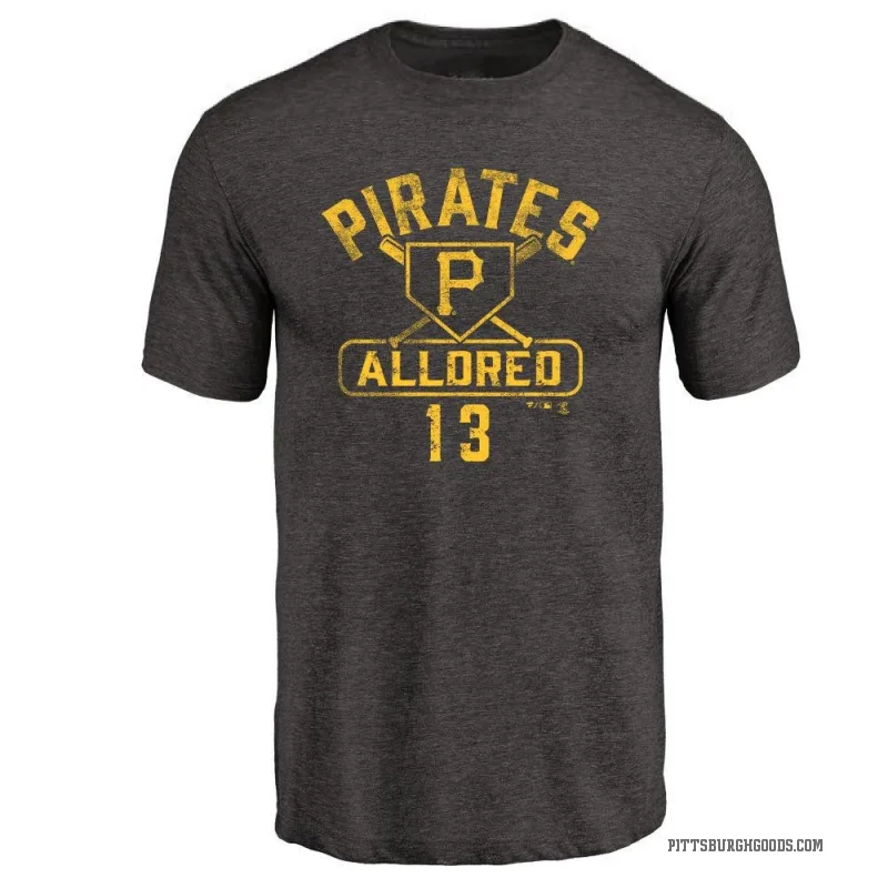 Cameron Alldred Men's Black Pittsburgh Pirates Base Runner T-Shirt -
