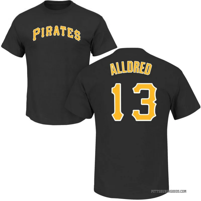 Cameron Alldred Men's Black Pittsburgh Pirates Roster T-Shirt -
