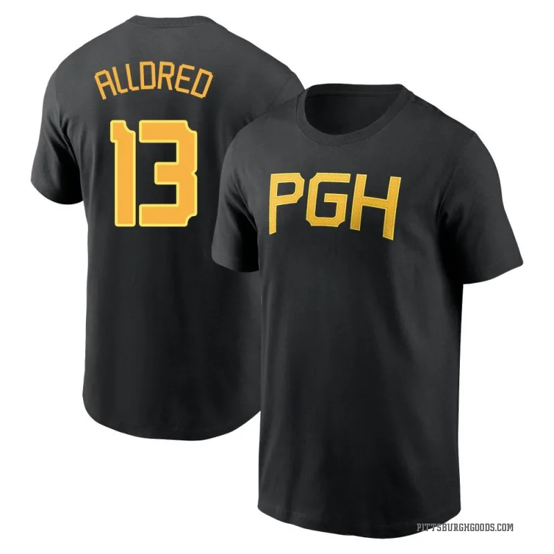 Cameron Alldred Youth Black Pittsburgh Pirates 2023 City Connect Wordmark T-Shirt