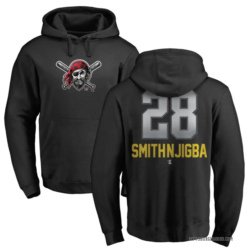 Canaan Smith-Njigba Men's Black Pittsburgh Pirates Branded Midnight Mascot Pullover Hoodie -