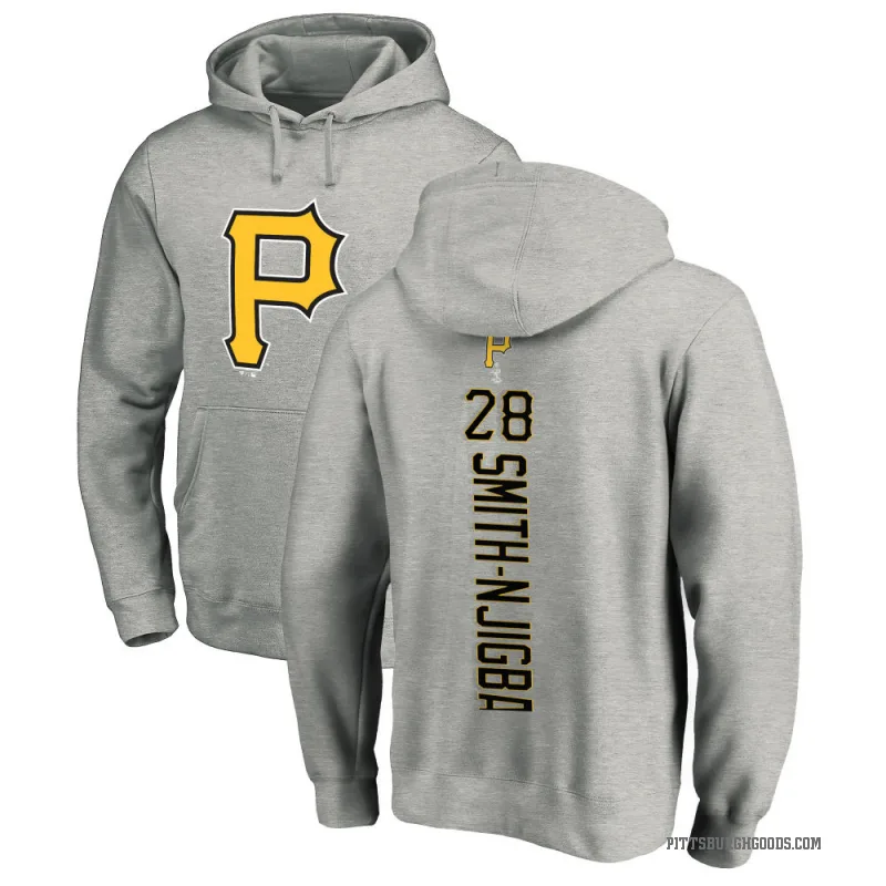 Canaan Smith-Njigba Men's Pittsburgh Pirates Ash Backer Pullover Hoodie