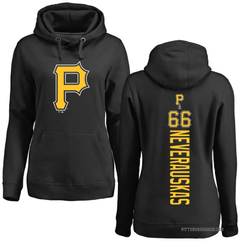 Dovydas Neverauskas Women's Black Pittsburgh Pirates Backer Pullover Hoodie