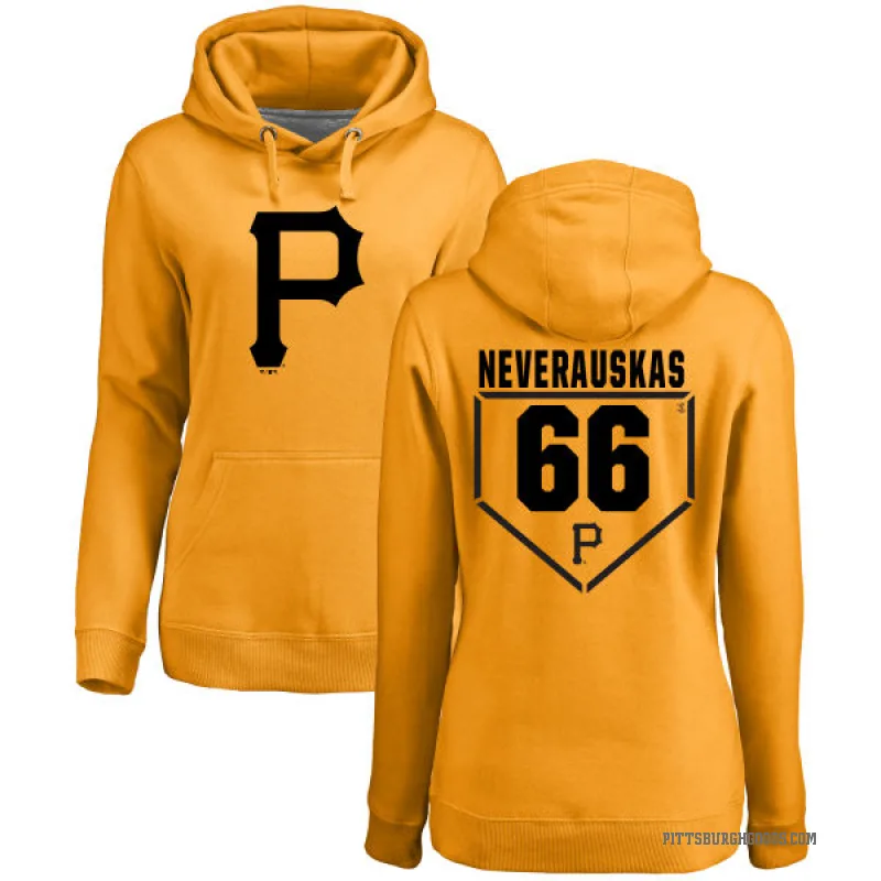 Dovydas Neverauskas Women's Gold Pittsburgh Pirates Branded RBI Pullover Hoodie -