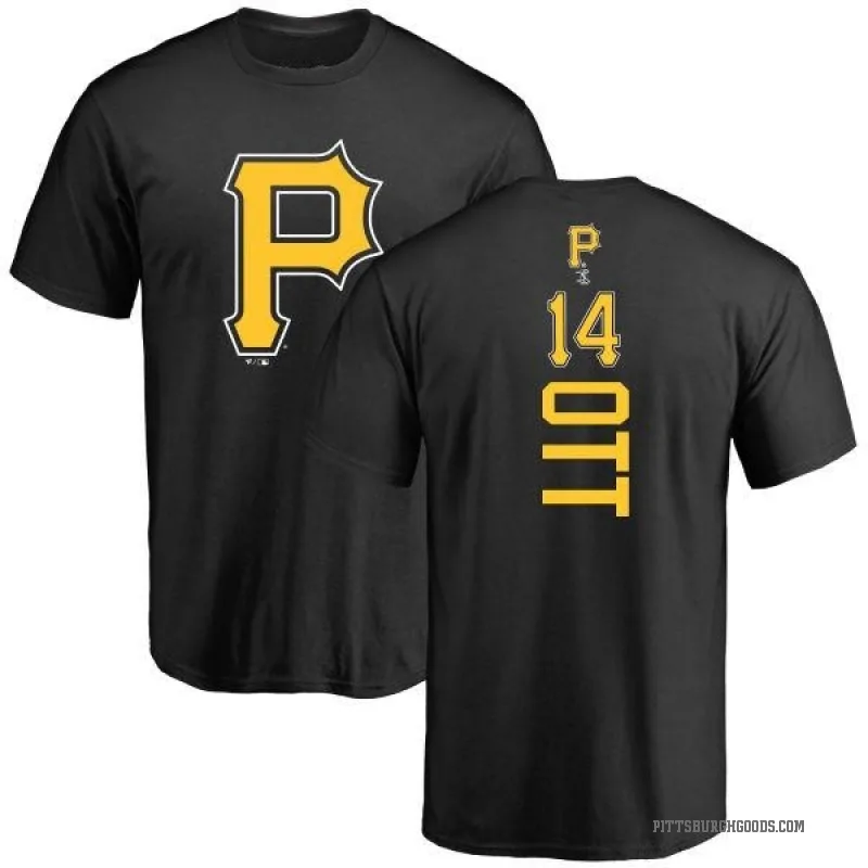 Ed Ott Men's Black Pittsburgh Pirates Backer T-Shirt -