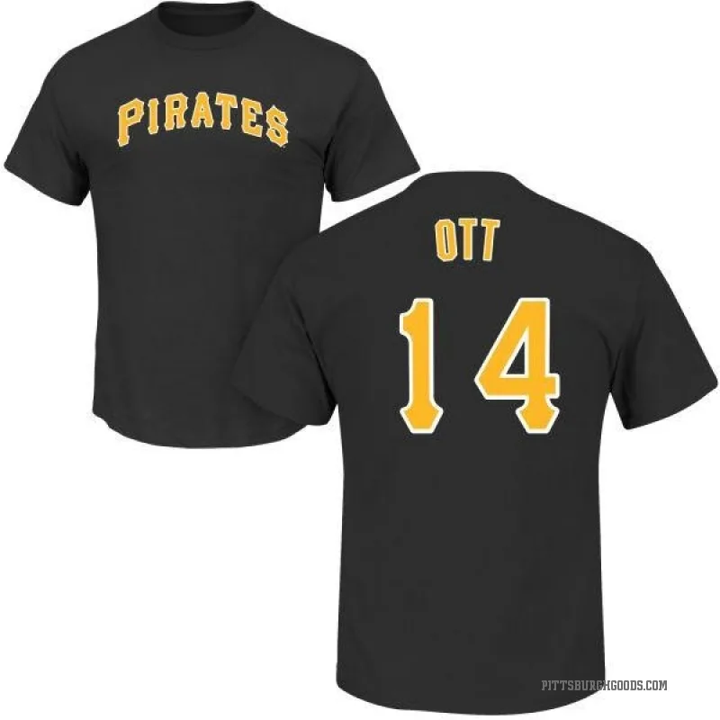 Ed Ott Men's Black Pittsburgh Pirates Roster T-Shirt -