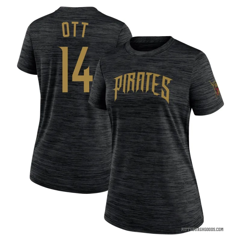Ed Ott Women's Black Pittsburgh Pirates 2026 City Connect Game Day Velocity T-Shirt