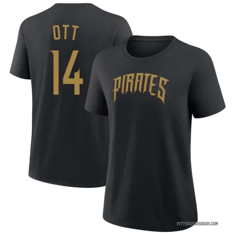 Ed Ott Women's Black Pittsburgh Pirates 2026 City Connect T-Shirt