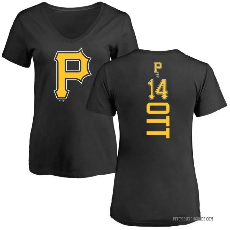 Ed Ott Women's Black Pittsburgh Pirates Backer Slim Fit T-Shirt -