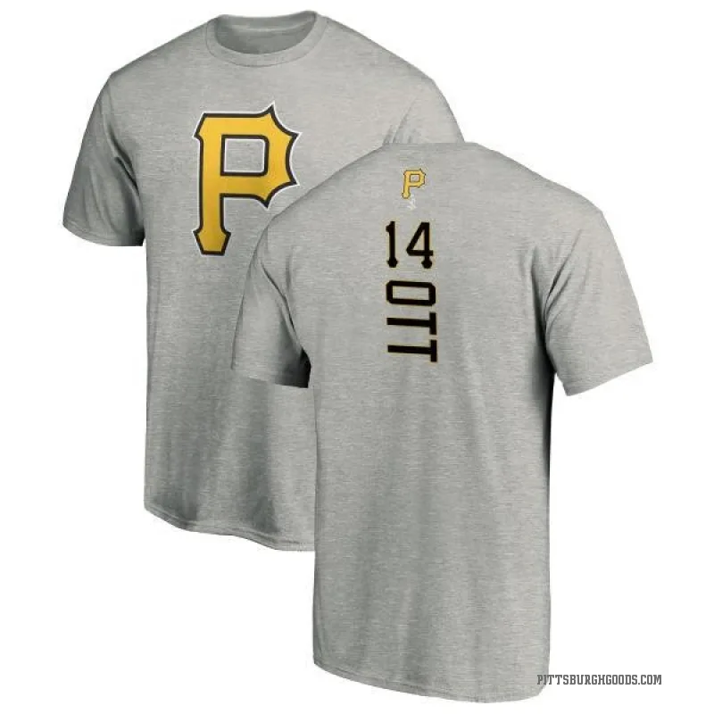 Ed Ott Youth Ash Pittsburgh Pirates Backer T-Shirt -