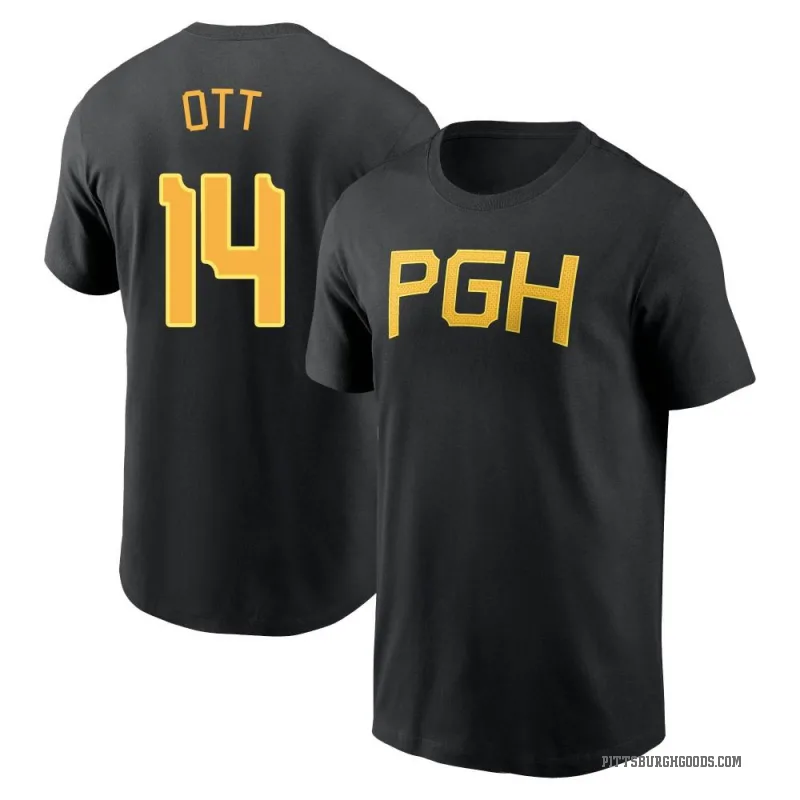 Ed Ott Youth Black Pittsburgh Pirates 2023 City Connect Wordmark T-Shirt