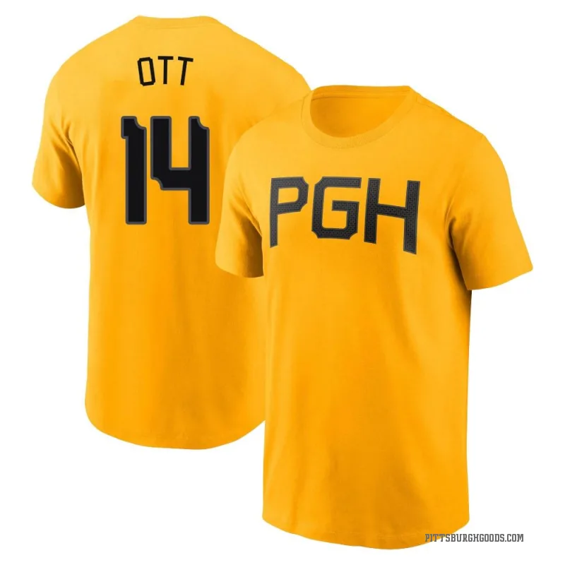 Ed Ott Youth Gold Pittsburgh Pirates 2023 City Connect T-Shirt